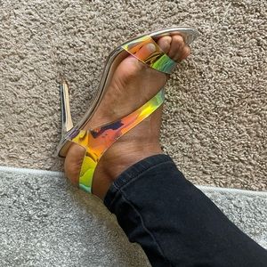 Nine West Iridescent slingback Open Toe heeled sandals